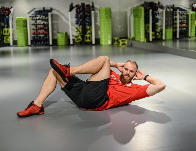 Bicycle crunch