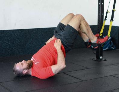 Leg curl al trx